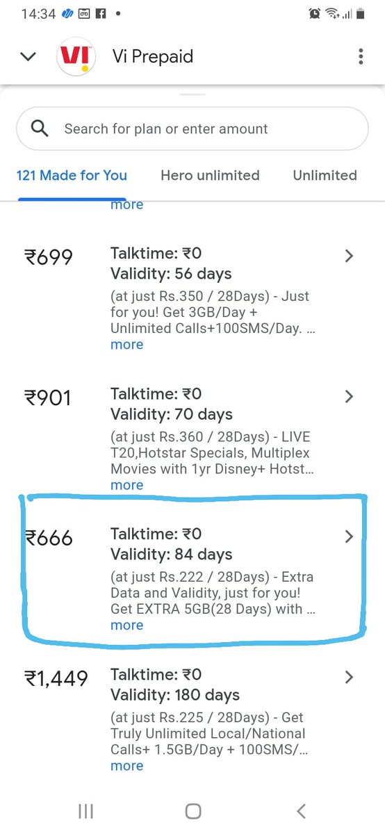 hasreja's tweet photo. @ViCustomerCare   Rs666 recharged! Enjoy Unlimited Calls+1.5GB/Day+100SMS/Day. Valid for 77 Days. Your Vi-exclusive Night &amp; Weekend Data benefits activated, click https://t.co/JLQQyzhSph https://t.co/izh6nr0AK3