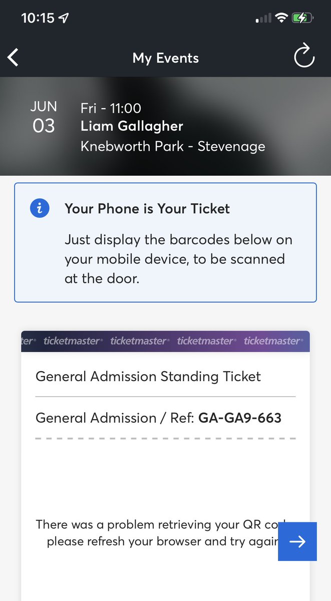 willfixit's tweet photo. @TicketmasterCS I am having the same issue as John, QR code not displaying https://t.co/qhWiJD33Lg