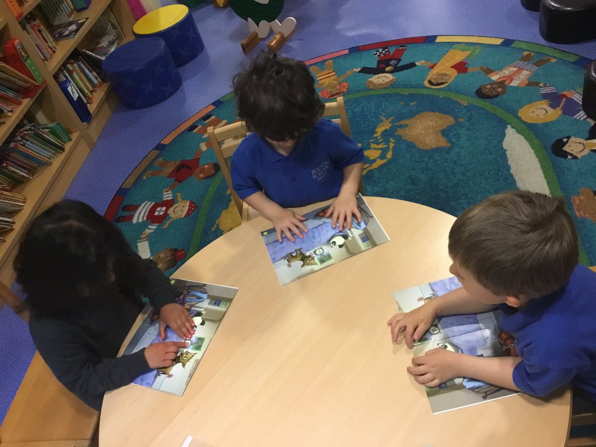 BSPDPreSchool's tweet photo. Preschool were very excited on Friday to take home their first reading books. The children have enjoyed sharing their stories today with their friends creating a new story as a group. #earlyreading #wordlessbooks https://t.co/WpcaL09ahr