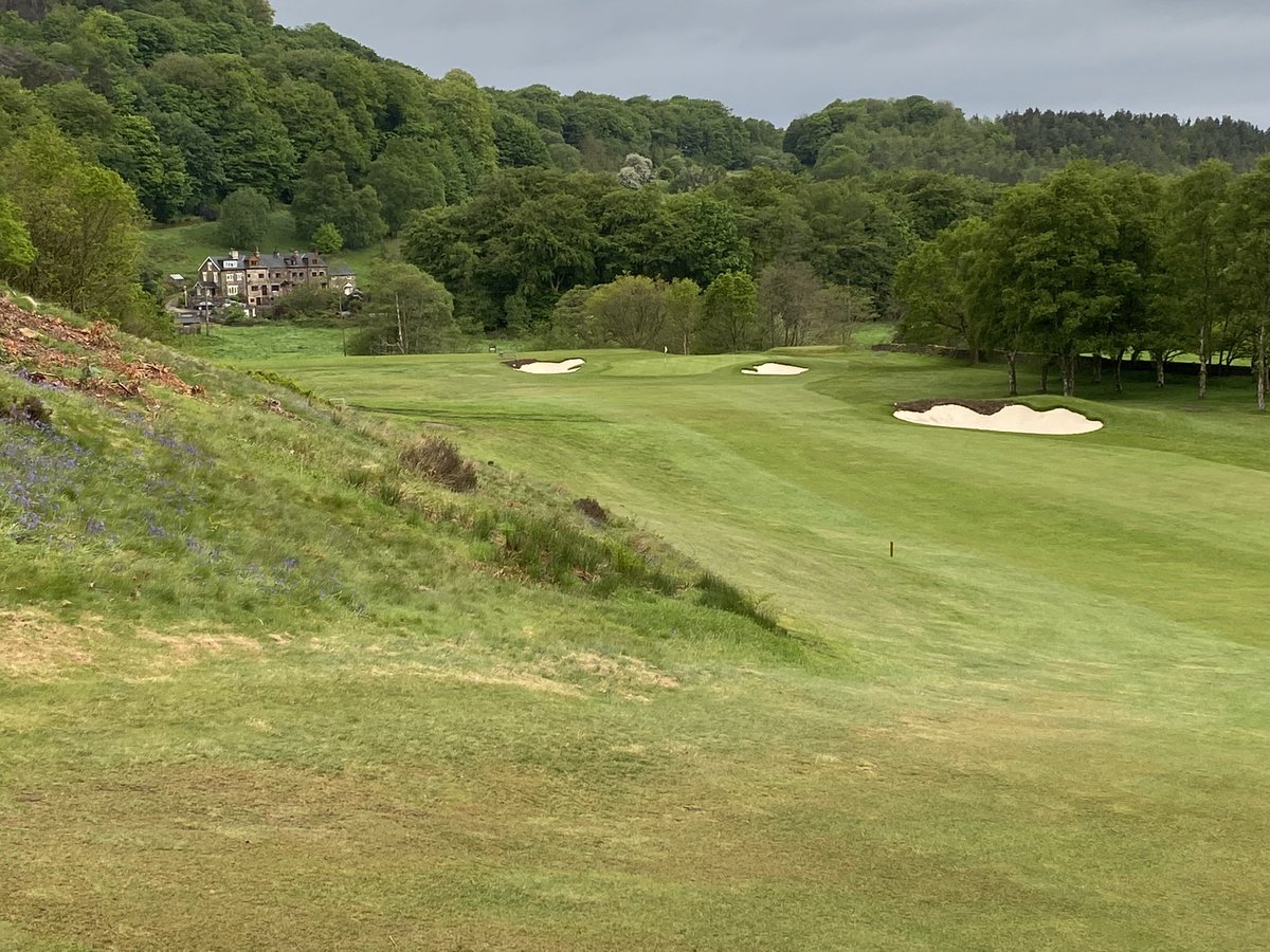 SkyCaddieSteve's tweet photo. The start of another week , this mornings visit brings me to @PleasingtonGolf , it’s a bit overcast & drizzly but that’s not going to spoil my walk around this lovely course , some great views & the course is a real test ,undulating fairways & some tricky greens 👍⛳️#amustvisit https://t.co/KDt29afNxe