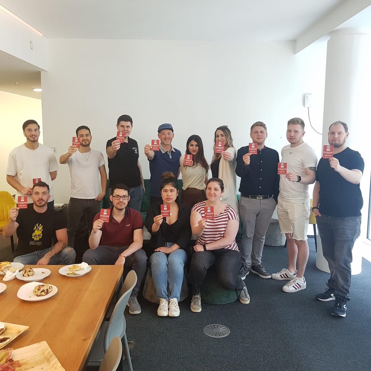 gordonmiller81's tweet photo. 👍Super welcome & engagement with #Staffgroup GmbH Germany colleagues in Berlin.
👋Great to meet you, guys, and to hear your interest in human/child trafficking in football.
🟥 #ShowARedCard
#EndModernSlavery
#RideForFreedom
🇺🇦 💙💛 #StandWithUkraine https://t.co/uNDgdDyayI