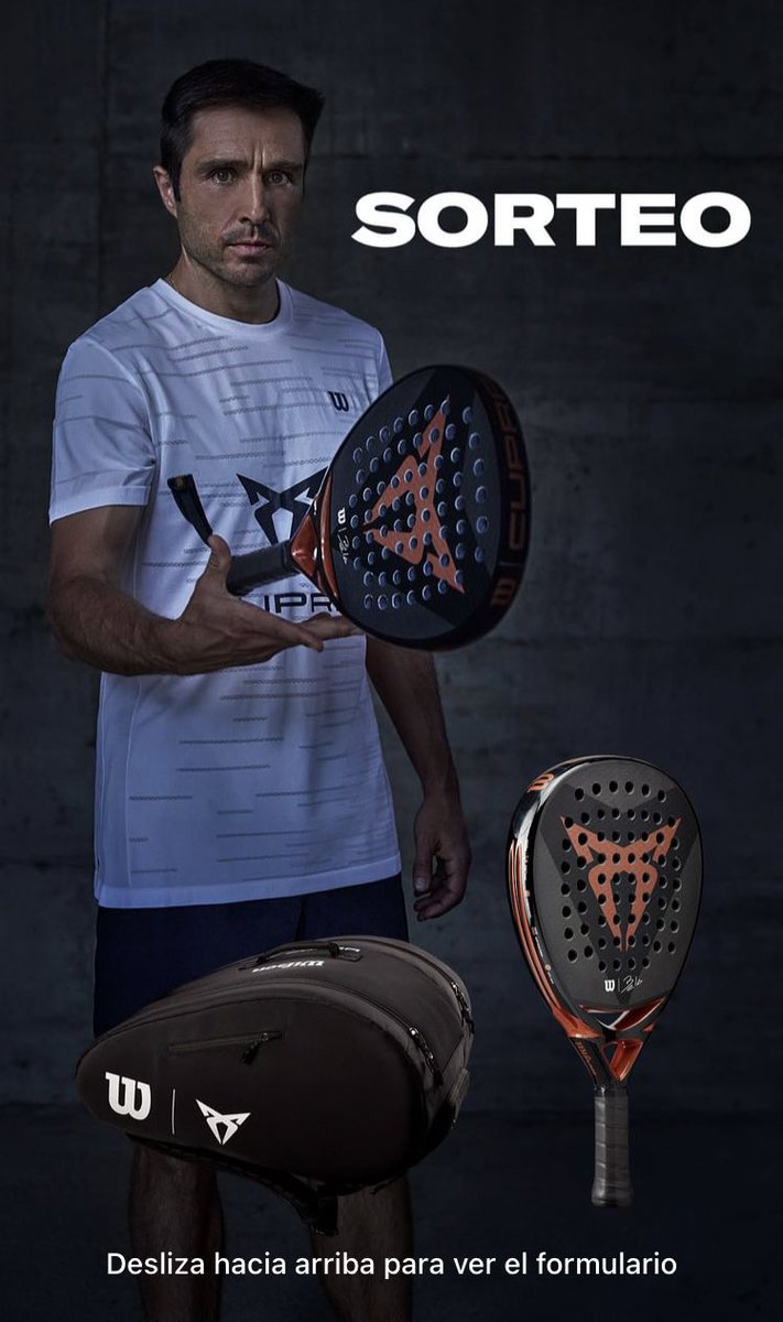 padel20's tweet photo. @XaviGasso @panayat @Nightsirk90 @WilsonPadelES @CUPRA @WilsonTenisEsp @Padel20Torneig @KikePadelX3 @mxpijoan @FCatalanaPadel @padelagogo @palapadelpro @LASELLATENNIS @nagoraki Exacto @XaviGasso
En Instagram @WilsonPadelES tiene una publicidad creada para participar en este sorteo.
Como dice Xavi, seguir a @FBelasteguin y #WilsonEs, seguro os salta esta acción.
#Pádel #Novedad #Sorteo #WilsonxBela #Cupra https://t.co/U9EQJqiETp