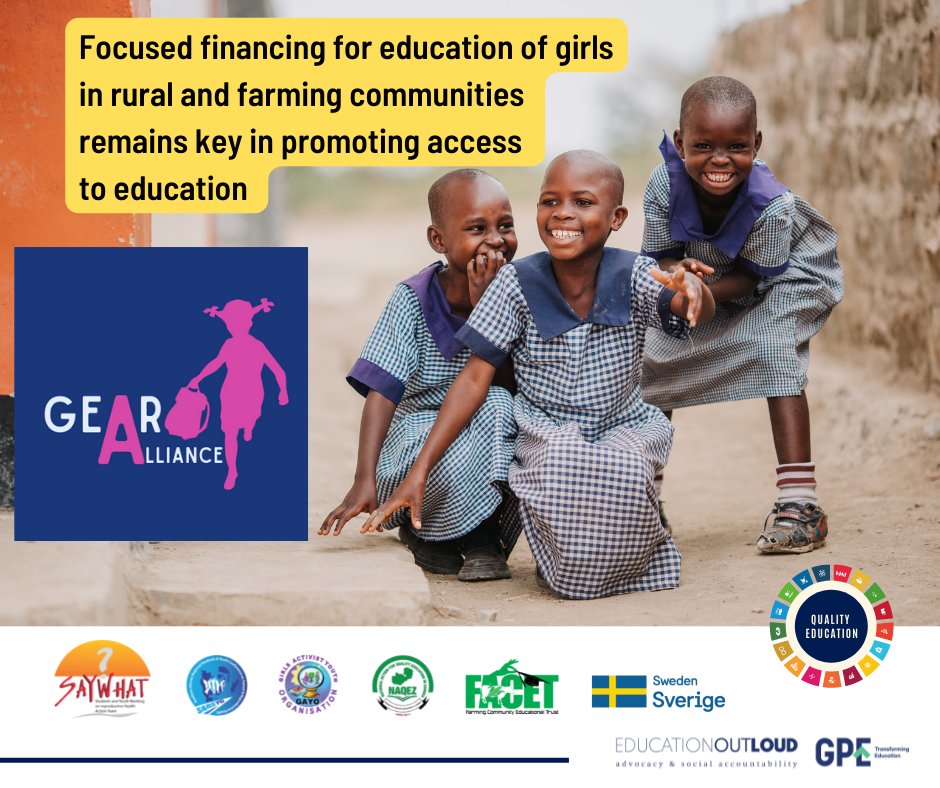 aittrust's tweet photo. Focused financing for #education of #girls in #rural and #farming #communities remains key in promoting access to education.
#qualityeducation #educationforall
#EducationOutLoud #GPE
#GlobalGoals https://t.co/GKFLP16UPP