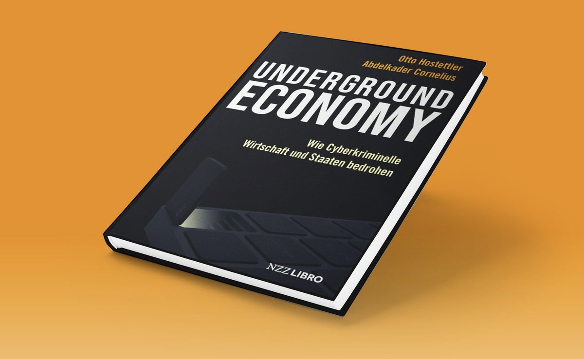 NZZLibro's tweet photo. Cybercrime ist Teil unseres Alltags geworden. Heute erscheint das neue Buch "Underground Economy", in welchem auf die Entwicklung in der Hackerszene eingegangen wird. @ottobeobachtet und Abdelkader Cornelius geben konkrete Tipps, wie man sich vor Angriffen schützen kann. https://t.co/ELj0FFbb5c