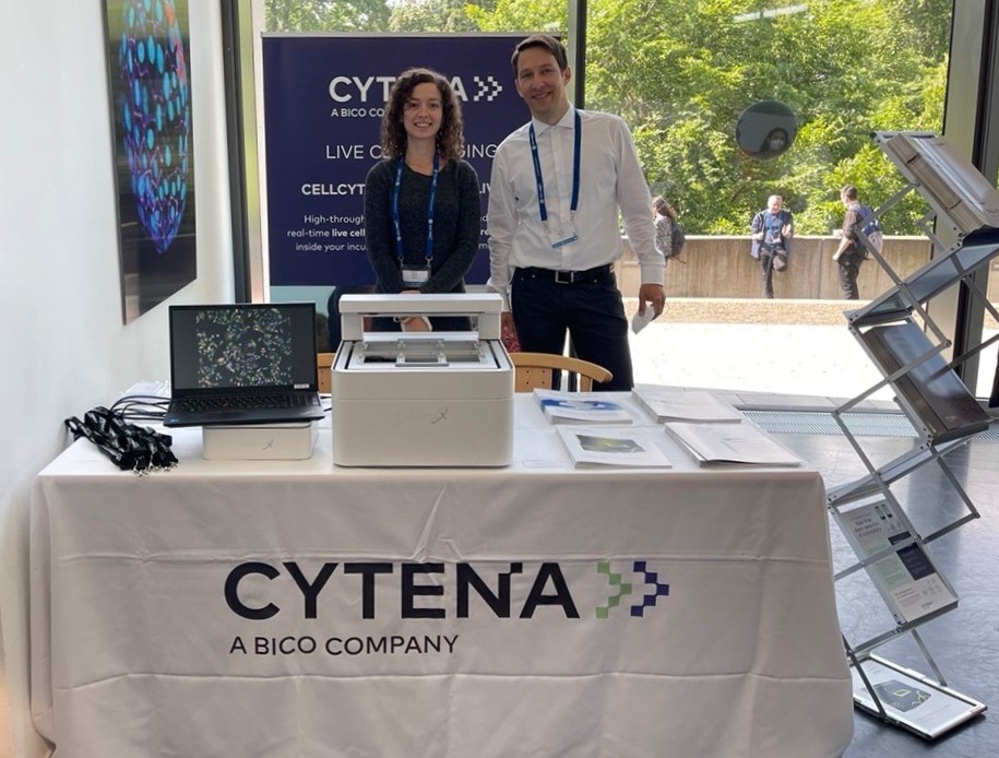 cytena's tweet photo. We’re at the #EMBO Symposium at @embl Heidelberg today through Wednesday to show off our cutting-edge live cell imaging technology. Meet us to discuss how the CELLCYTE X can streamline your workflows and help you create the future of health faster and more efficiently! https://t.co/yMKETgJNlo