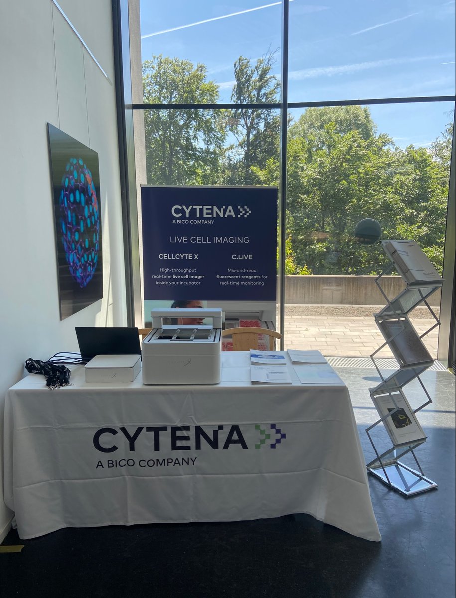 cytena's tweet photo. We’re at the #EMBO Symposium at @embl Heidelberg today through Wednesday to show off our cutting-edge live cell imaging technology. Meet us to discuss how the CELLCYTE X can streamline your workflows and help you create the future of health faster and more efficiently! https://t.co/yMKETgJNlo