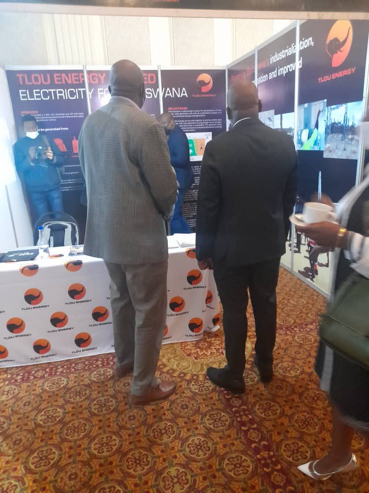 GabaakeGG's tweet photo. @TlouEnergy Minister of Minerals and Energy Honourable Lefoko Moagi visits Tlou Energy stand at BRIEF 2022 to get an update. Happy that construction of the transmission line has commenced and looking forward to visiting site for the ground breaking ceremony within the next month. https://t.co/CFlIoSPCUb