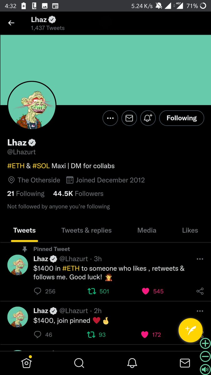 Falll_n0's tweet photo. @Lhazurt Done 👍 https://t.co/uZ7iqe4jyc