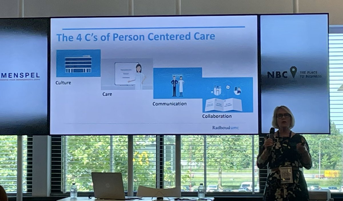 liZEngelen's tweet photo. Put the narrative central! Dr Jacqueline Groot Loonen #radboudumc #samenspel #conferentieplanetree #interplay #patientcentredcare https://t.co/EmxnRF4AzA