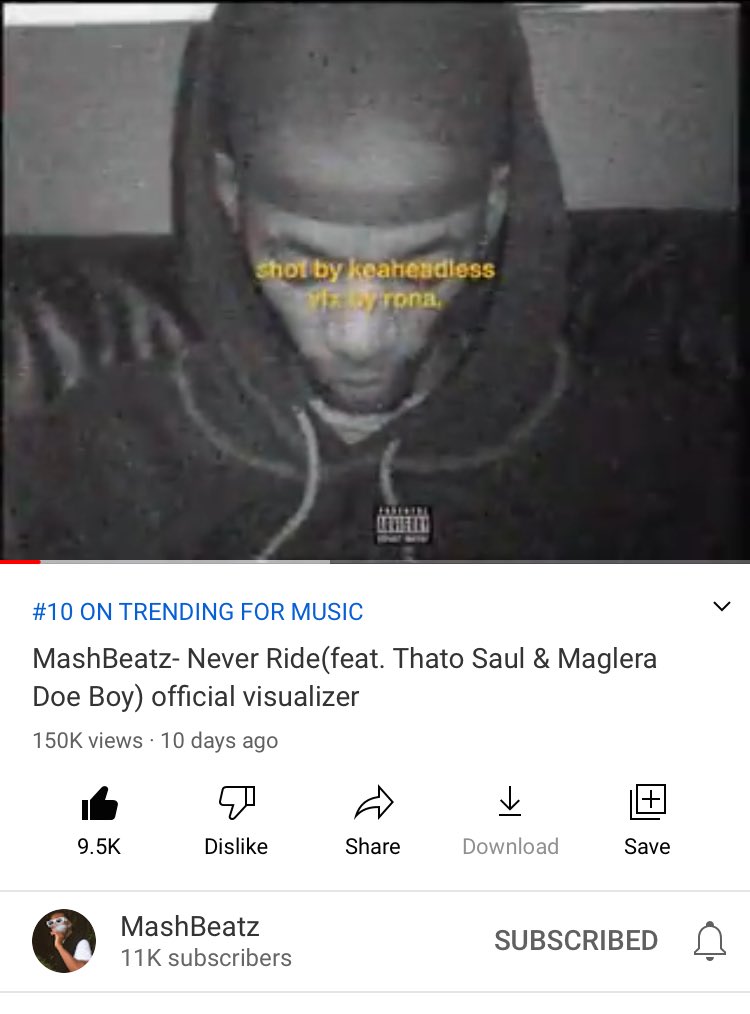 BarbronClint's tweet photo. Day 10 and Never Ride is on 150k Views  @YouTube 
@MashBeatz_ have the biggest Hip Hop Demo RN.. https://t.co/kAtjucG5o8