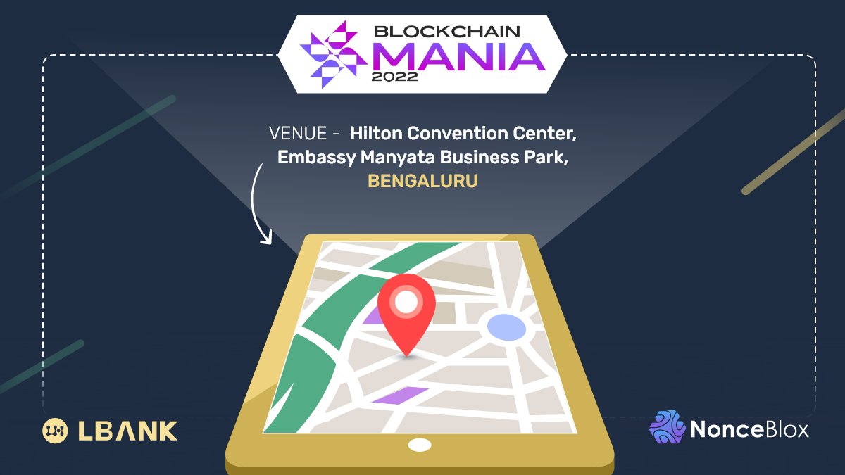 LBank_Exchange's tweet photo. 🔊BlockChain Mania 2022
📌 Hilton Convention Center,
Embassy Manyata Business Park,
BENGALURU @LbankIndia
🗓: 26th June, 2022
#LBank #BlockChainMania2022 #Bengaluru #India https://t.co/QEjLjoQ1FA
