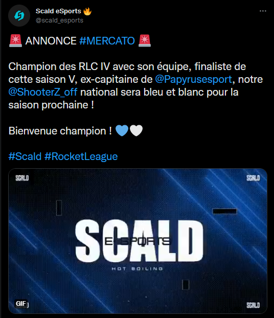 arthur_dtr's tweet photo. C'est la fin d'une belle histoire, celle dont nous avons eu la chance d'en partager une infime partie, celle de la @scald_esports, des @rml_officiel et de @ShooterZ_off il y a plusieurs mois et plusieurs années.

Bonne route, et merci pour l'eSport @Papyrusesport. https://t.co/2J2u1f8vrq