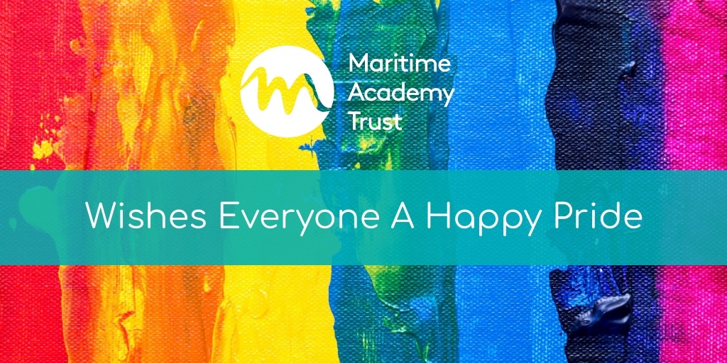 Happy #Pride Month from everyone at Maritime Academy Trust #Pride2022 #BeYourself #PrideMonth