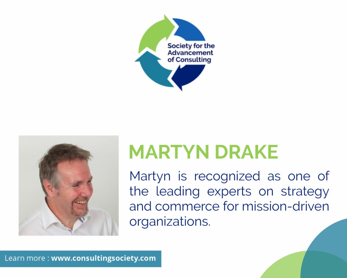 ConsultingAssn's tweet photo. Martyn Drake founded Binley Drake Consulting in 2009 to help ambitious business leaders dramatically improve the performance of their organizations. https://t.co/f0INTF91o7
#SAC #BusinessConsultants #ConsultingSociety #ConsultantTips https://t.co/3Ue6fSlium