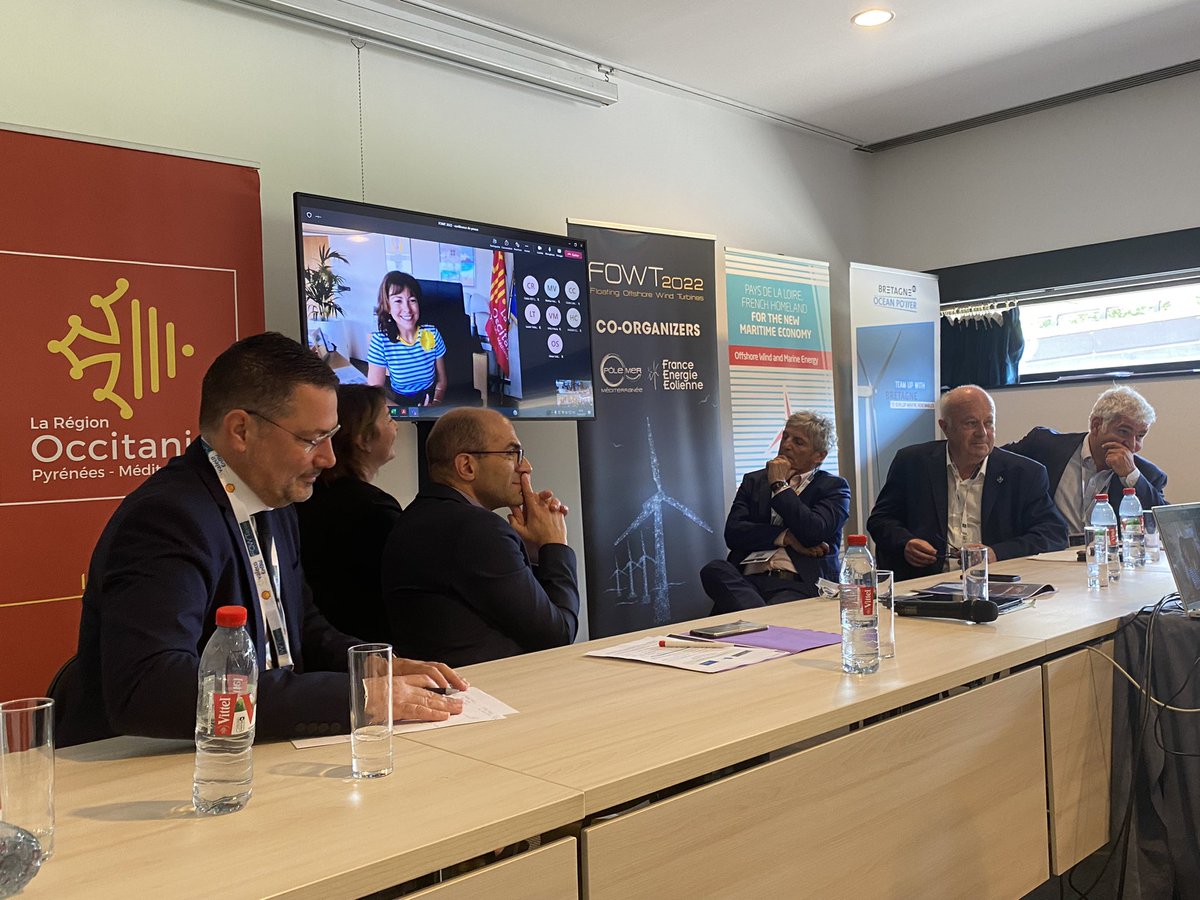 AClaudiusPetit's tweet photo. En conférence de presse du @FOWTEvent avec les organisateurs du salon, @PoleMerMed et @feeasso , en présence de @CaroleDelga et les élus des régions partenaires @Occitanie @MaRegionSud @regionbretagne @paysdelaloire
#Fowt2022 #Sudeole https://t.co/MT0p90oIAR