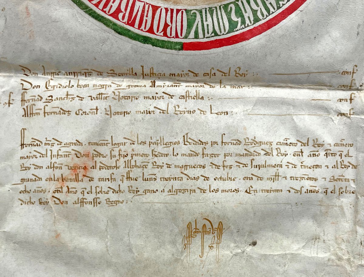 Royal charter ['Privilegio rodado'] of King Alfonso XI of Castile, granting the town of Escamjella [...