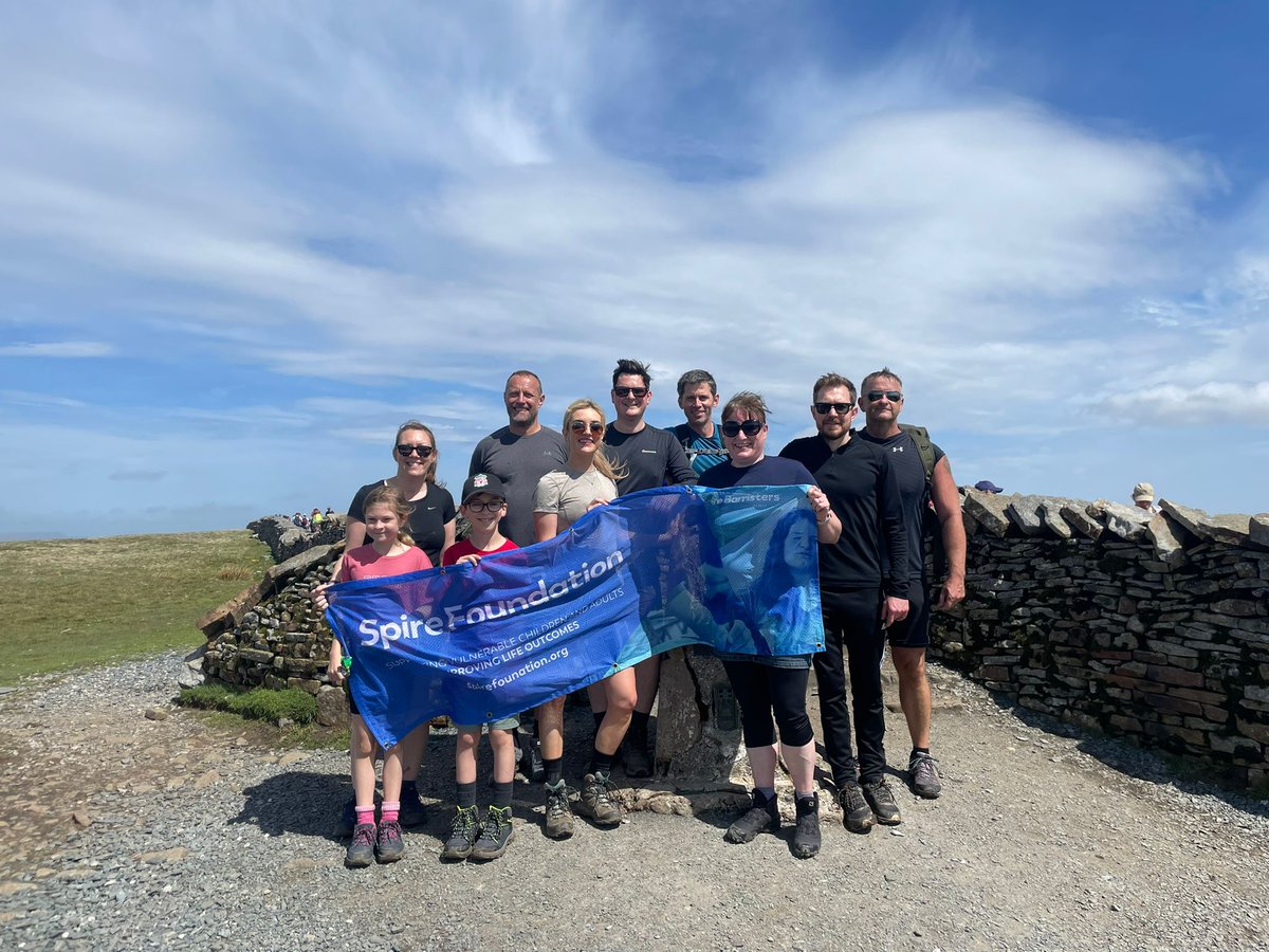 SpireBarristers's tweet photo. On Saturday a group from chambers took on the #YorkshireThreePeaks Challenge to raise funds for the @spirefoundation - completing the 24 mile trek in 10hrs 14mins.

A huge thank you to everyone that joined us on the day.

#TeamSpire https://t.co/HnOZk8x8wE