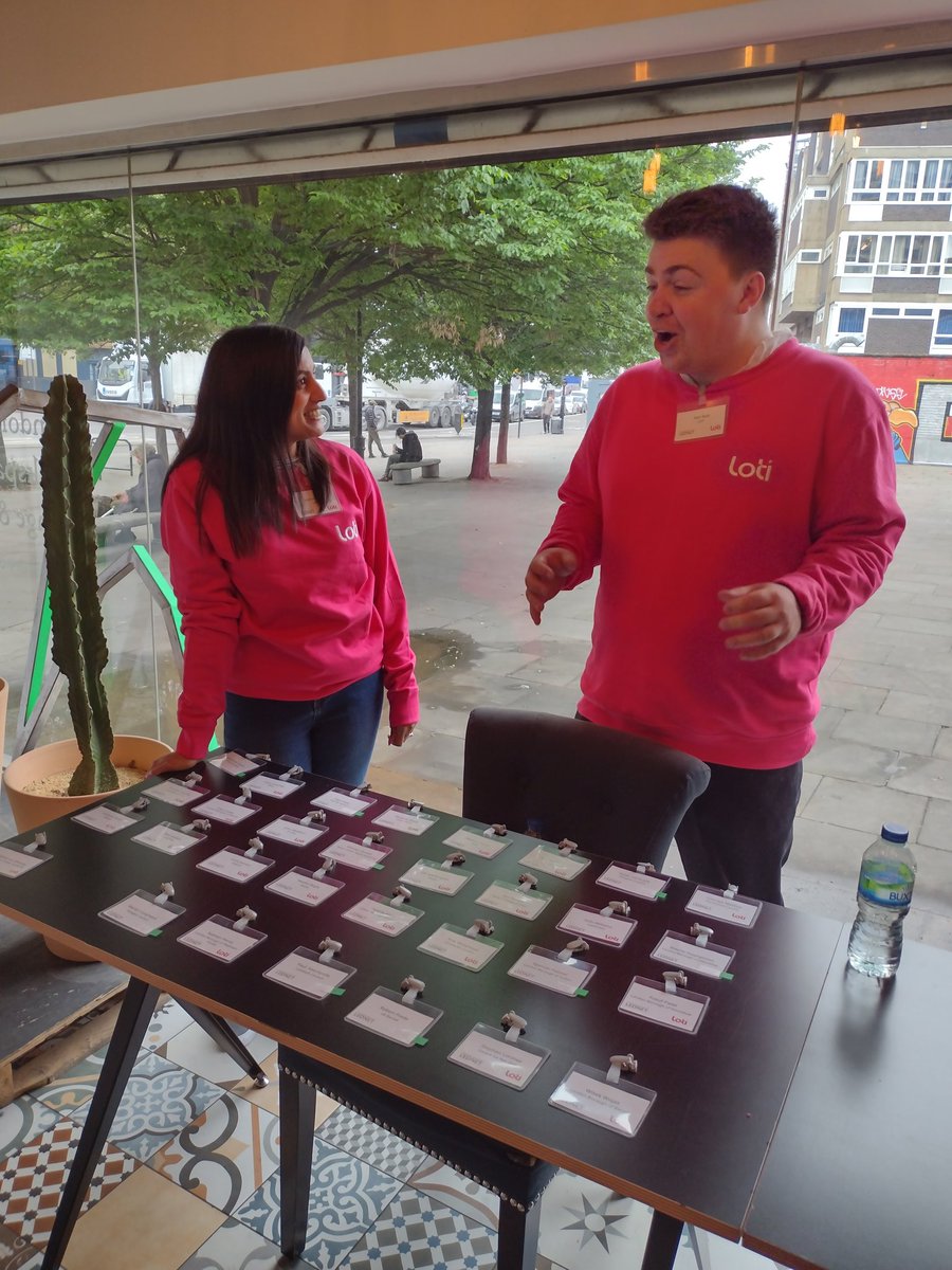 LOTI team in action in their new sweatshirts helping attendees navigate Trampery at our #LOTIxLEDNET design sprint!

#digital #data #localgov