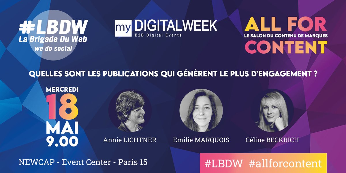 🚀Et Hop ! Cette semaine on décrypte :
Le contenu sur <a href="/AllforContent/">All for Content</a> les formats <a href="/Strategies/">Strategies</a> les datas <a href="/adetem/">Adetem</a> la com &amp; l'#iA <a href="/golem_ai/">Golem.ai</a> &amp; le Futur @ChangeNOW_world
▶️mydigitalweek.com/tous-les-evene… via <a href="/mydigitalweek/">MyDigitalWeek</a>
<a href="/Salon_GI/">GLOBAL INDUSTRIE</a> <a href="/Meta/">Meta</a> <a href="/intuiti/">Intuiti</a> <a href="/Skeepersgroup/">SKEEPERS.io</a>
#MarketingDigital #socialmedia