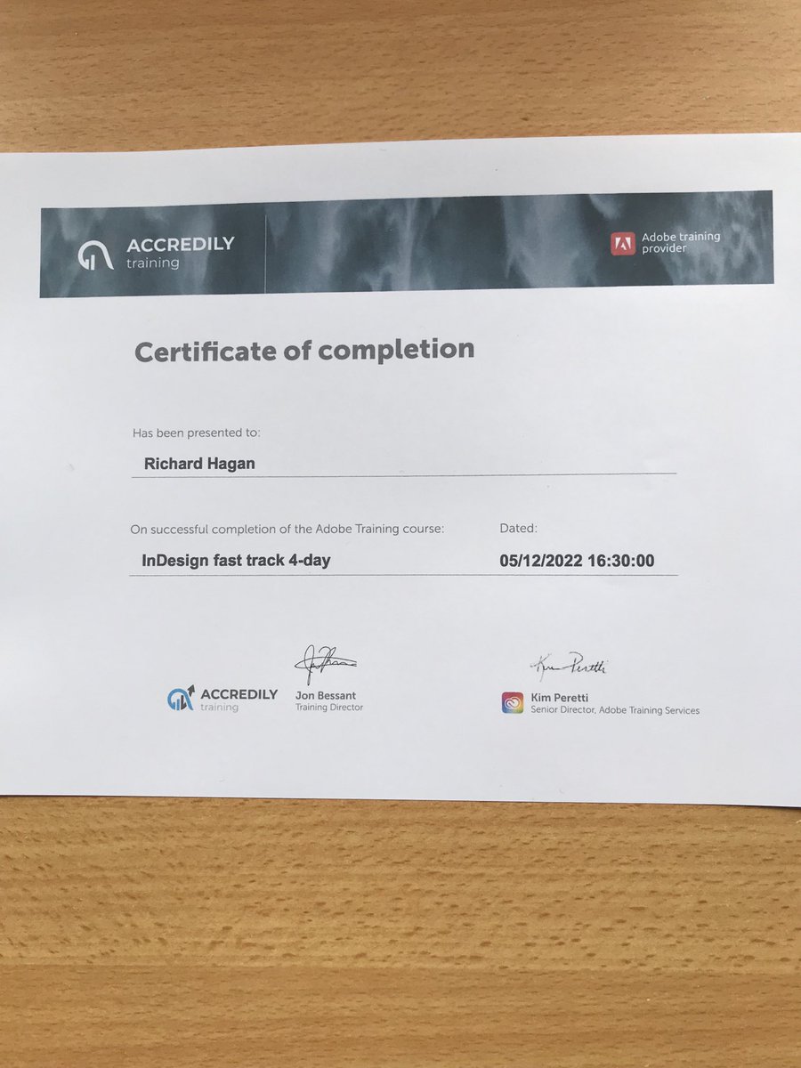 So this is what I got up to last week. Not because I want to become a designer, I already work with some brilliant ones, just to have a better insight in to InDesign’s capabilities #sharpenthesaw #InDesign #Digitalmarketing