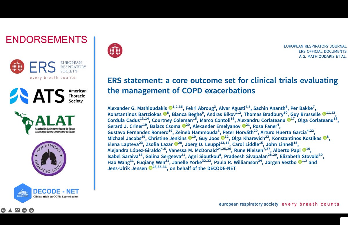 MathioudakisAG's tweet photo. The @EuroRespSoc COPD Exacerbations Core Outcome Set is published in this months issue of the ERJ @ERSpublications. It is endorsed by @EuroRespSoc  @atscommunity @ALATorax @patscommunity. https://t.co/h36cAPZsfH
@ProfJVestbo @DoctorJensUlrik @prw_paula @ManchesterBRC @FBMH_UoM https://t.co/3jgFpG9WIc