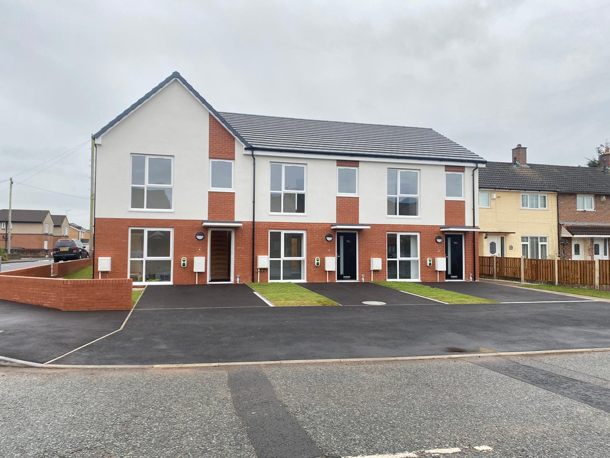 Ecogeeuk's tweet photo. The final three properties in Roughwood Drive have been handed over ✅
We have been working on this new build development in Kirkby with @prima_grp and are really pleased with the finished product.
Onto the next project 🏡👷
#ecogee https://t.co/487cMzln9p