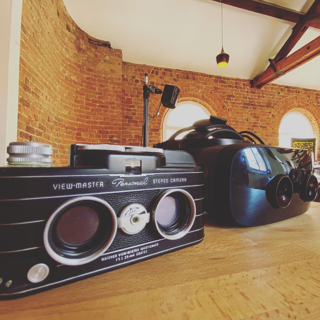 DrawAndCode's tweet photo. No, I am your father 👓 Are View-Masters the original #VR goggles for the home? Varjo is a distant descendant in that case.
#virtualreality #varjo #varjoxr3 #viewmaster #viewmasters #techhistory #technologyhistory #technology #tech
#metaverse https://t.co/qF520TR1LT