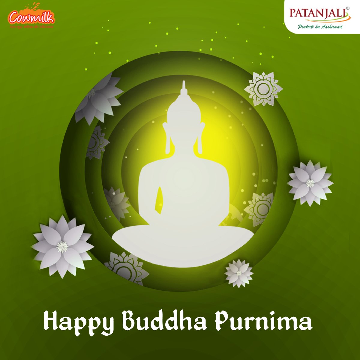 Nothing is purer than Lord Buddha's blessings. Wishing you all a very Happy Buddha Purnima!
#buddhapurnima2022 #PatanjaliDairy #patanjalidairyprducts
