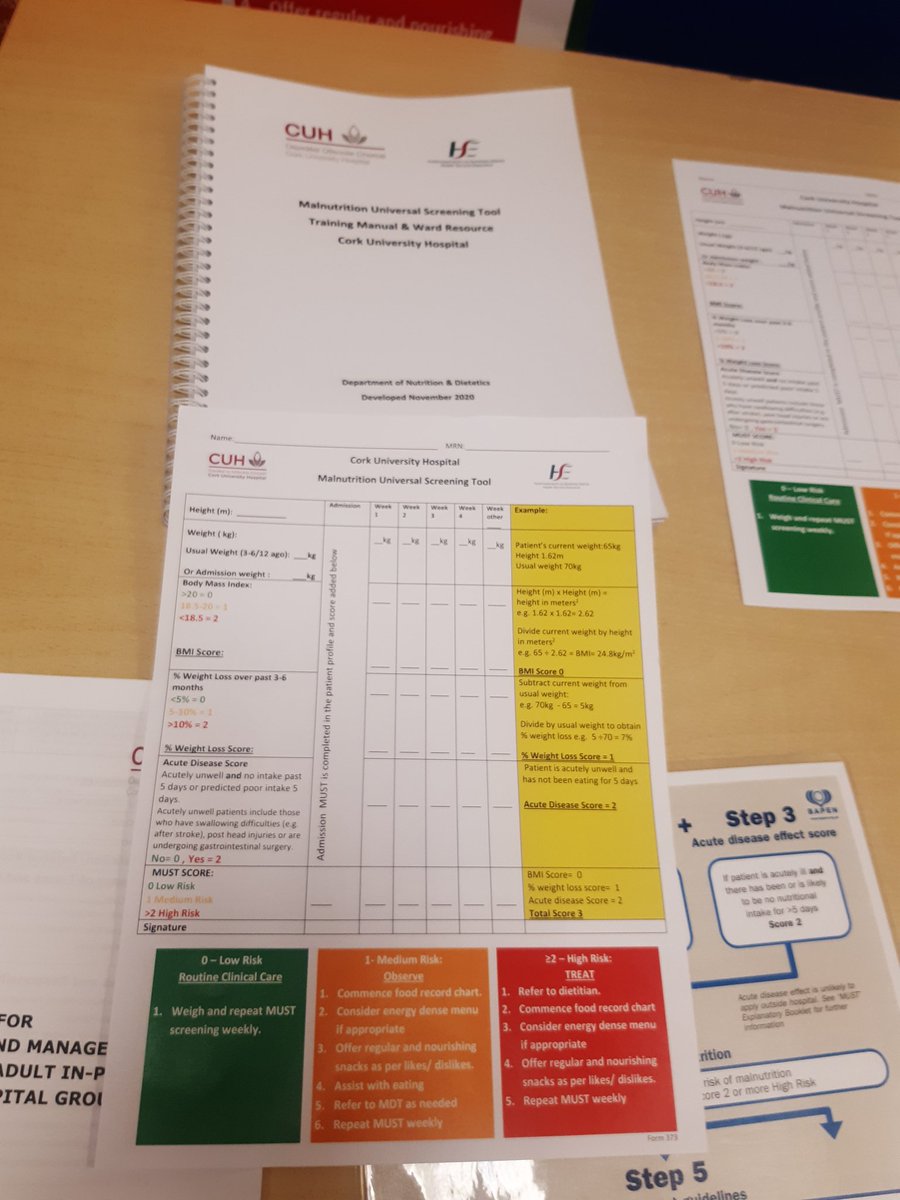 It's a MUST to screen your patients for malnutrition <a href="/CUH_Cork/">Cork University Hospitals</a> learn more at the stand outside the canteen today <a href="/ais_ogrady/">Aisling O Grady</a> <a href="/VickyHSE/">Vicky Baker</a> <a href="/AMGalvinCUH/">Ann Marie Galvin</a> kathy healy <a href="/mariejacork/">Marie Sheahan</a> <a href="/BridAOSullivan/">Bridie O'Sullivan</a>