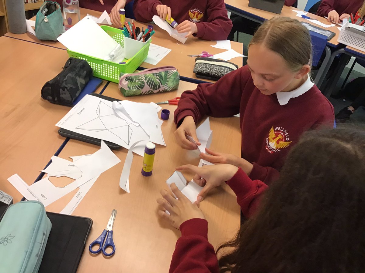 WellfieldMiddle's tweet photo. We are starting a project about the nets of 3D shapes in Y6 maths this week which will require us to choose, design and make packaging for a new brand of sweets. Today is the investigation phase… 🤔 #WMSCreativity #WMSCommunication https://t.co/LPWlwHCw2o