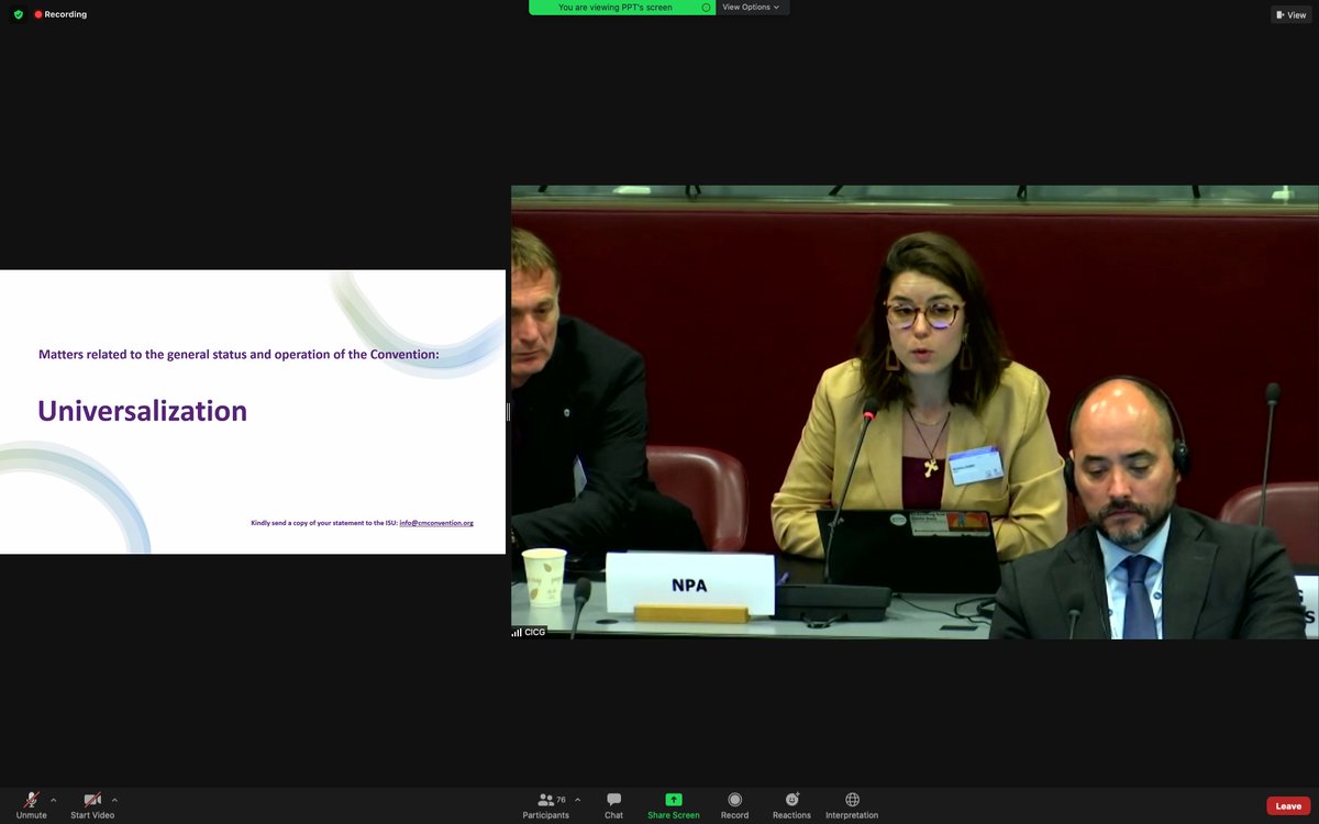 NPAdisarm's tweet photo. Words are not enough to put a🛑on suffering from #clustermunitions use. States must acceded and ratify @ISUCCM + implement the Lausanne Action Plan. Read our statement on #Universalisation👇 by @duric_kristina
#CCM #Intersessionals @UKMissionGeneva https://t.co/53Uw3SagNz