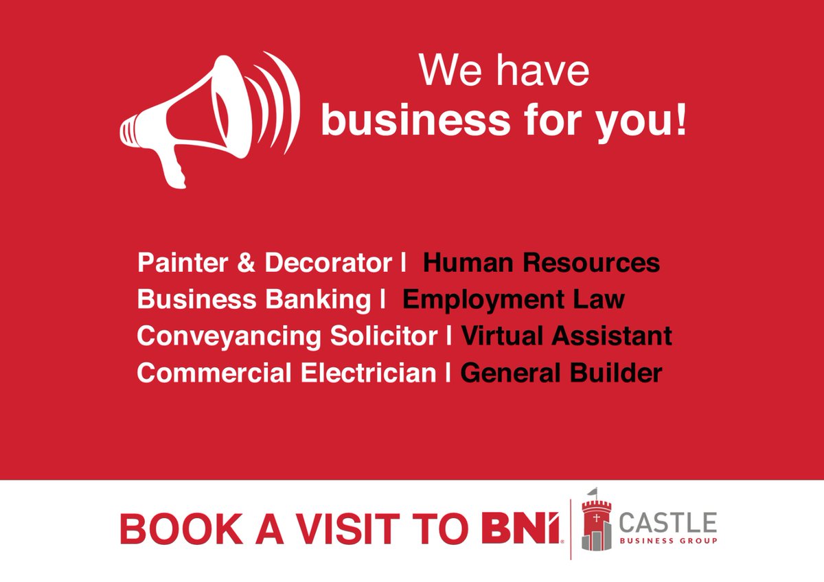 BNICastle's tweet photo. Do you🫵work in or have a business in the following areas? If so, we have business waiting to pass to you RIGHT NOW👆Book a visit to our #NottinghamBusinessGroup today and start earning extra cash immediately - link below👇
https://t.co/xwd06jftRl https://t.co/62RLFlmFTn