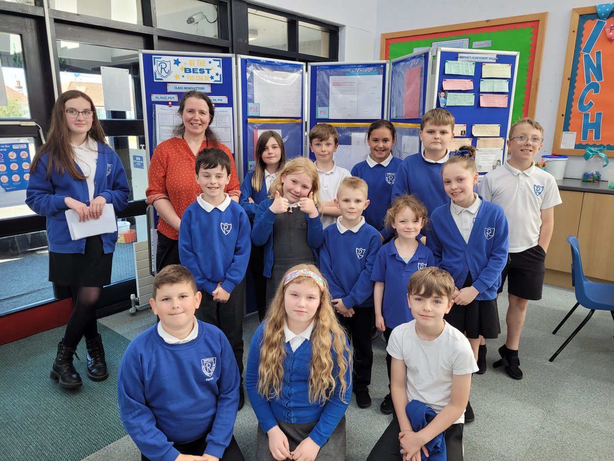 Ella_atSBT's tweet photo. I had a lovely visit to Rephad Primary in Stranraer last week. It was such a pleasure to chat to the enthusiastic reading committee, share ideas and hear all about their plans to update and change the school library. #DGCEducation #DGCschools https://t.co/RJgQkzDNB0