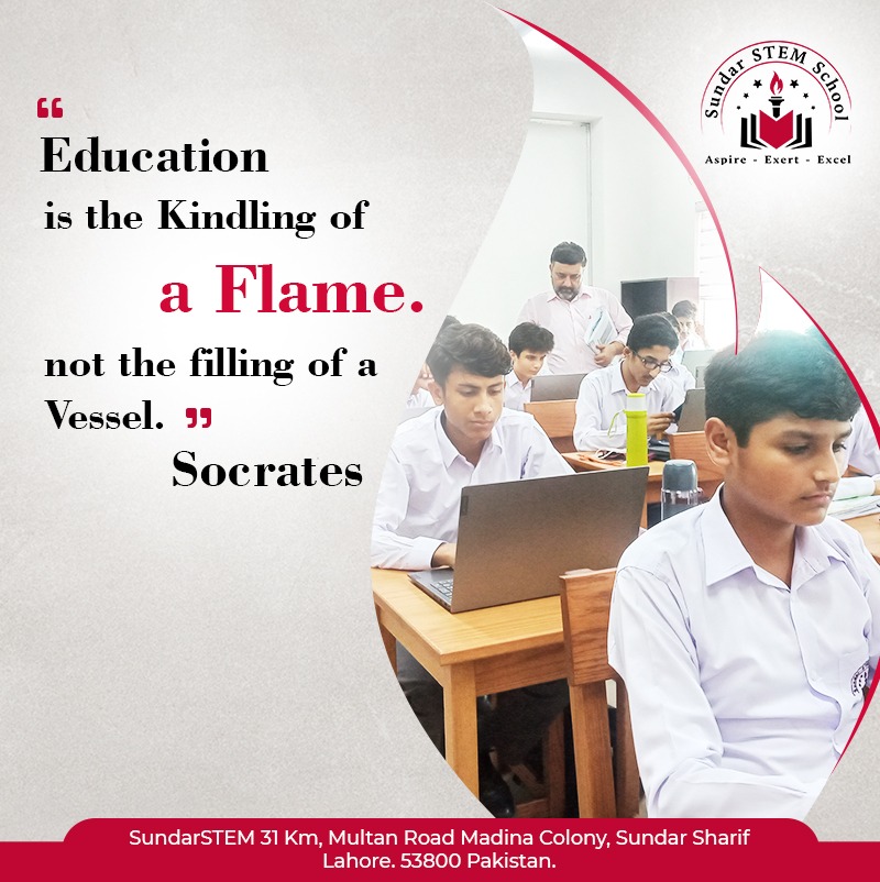 "Education is the kindling of a flame, not the filling of a vessel."
#sundarStemSchool #education #boardingschool #BoysBoardingSchool #educationalleadership