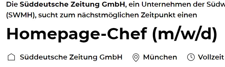 Wir suchen erfahrene digitale BlattmacherInnen, die unsere Homepage steuern und weiterentwickeln wollen! Bei Fragen gerne bei mir melden  #jobs jobs.swmh.de/VacanciesIntra…