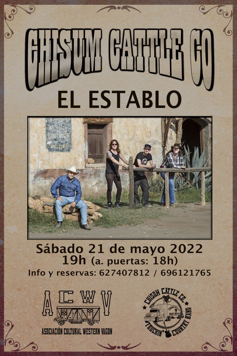 Próximo truck stop: El Establo de la ACWV. 
Las cervezas ya se están enfriando, nos vemos el sábado, truckers!

#CountryMusic
#TruckDrivinCountry
#TruckinCountry
#HonkyTonk