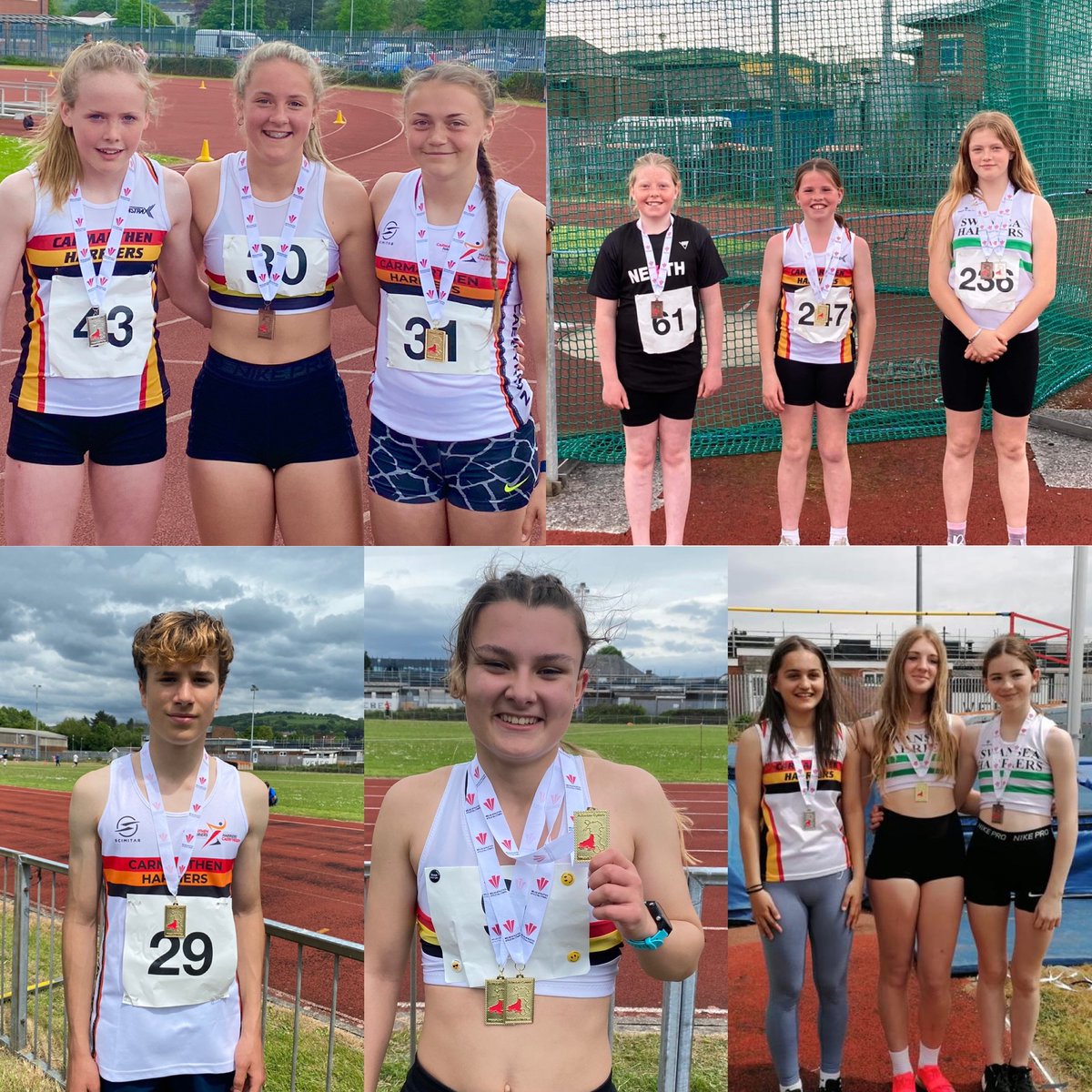 Cwrt Herbert, Neath hosts the 2022 West Wales Regional Athletics Championships, where 36 medals were won by club athletes (18 gold, 11 silver &amp; 7 bronze) 🏅

... plus results from the British Milers Club Grand Prix &amp; Caerphilly 10K. ⤵️
carmarthenharriers.co.uk/latest/cwrt-he…