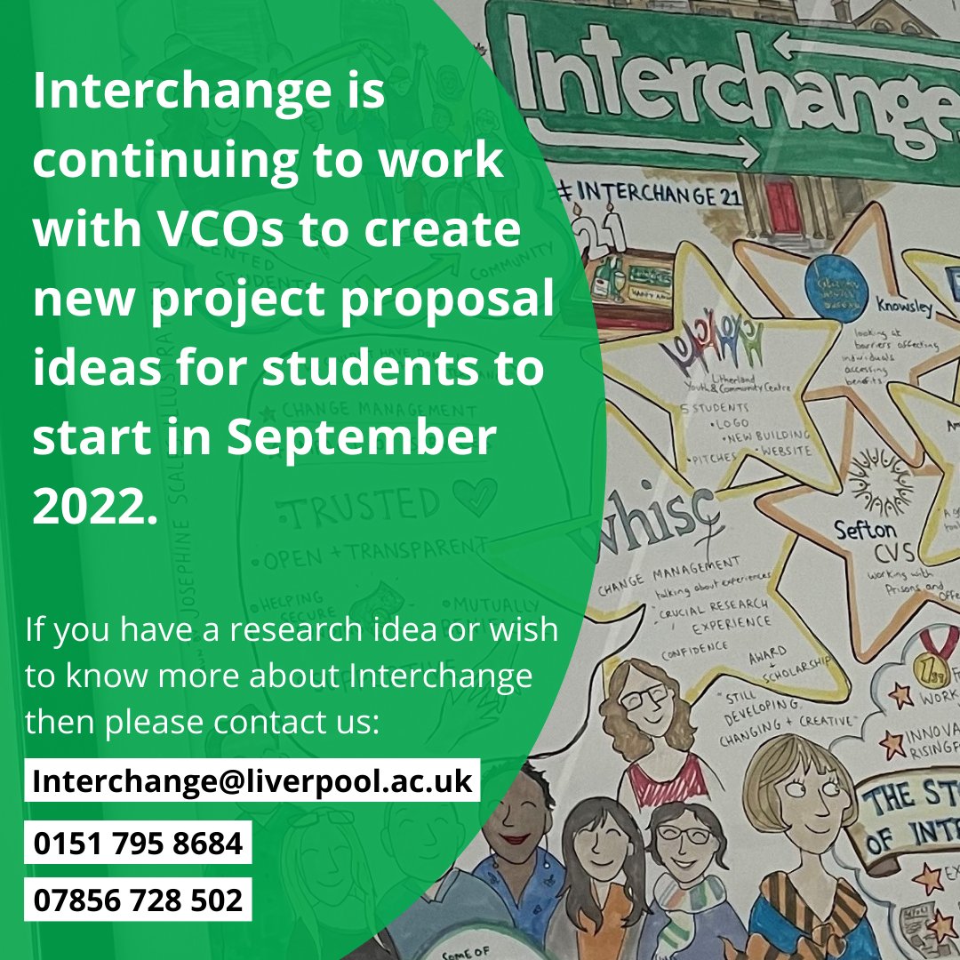📢We are still accepting submissions for project proposals for September. If you are a Voluntary and Community Organisation (VCO) interested in free student research, please get in touch!