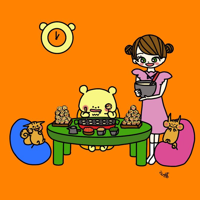 たこ焼きのtwitterイラスト作品