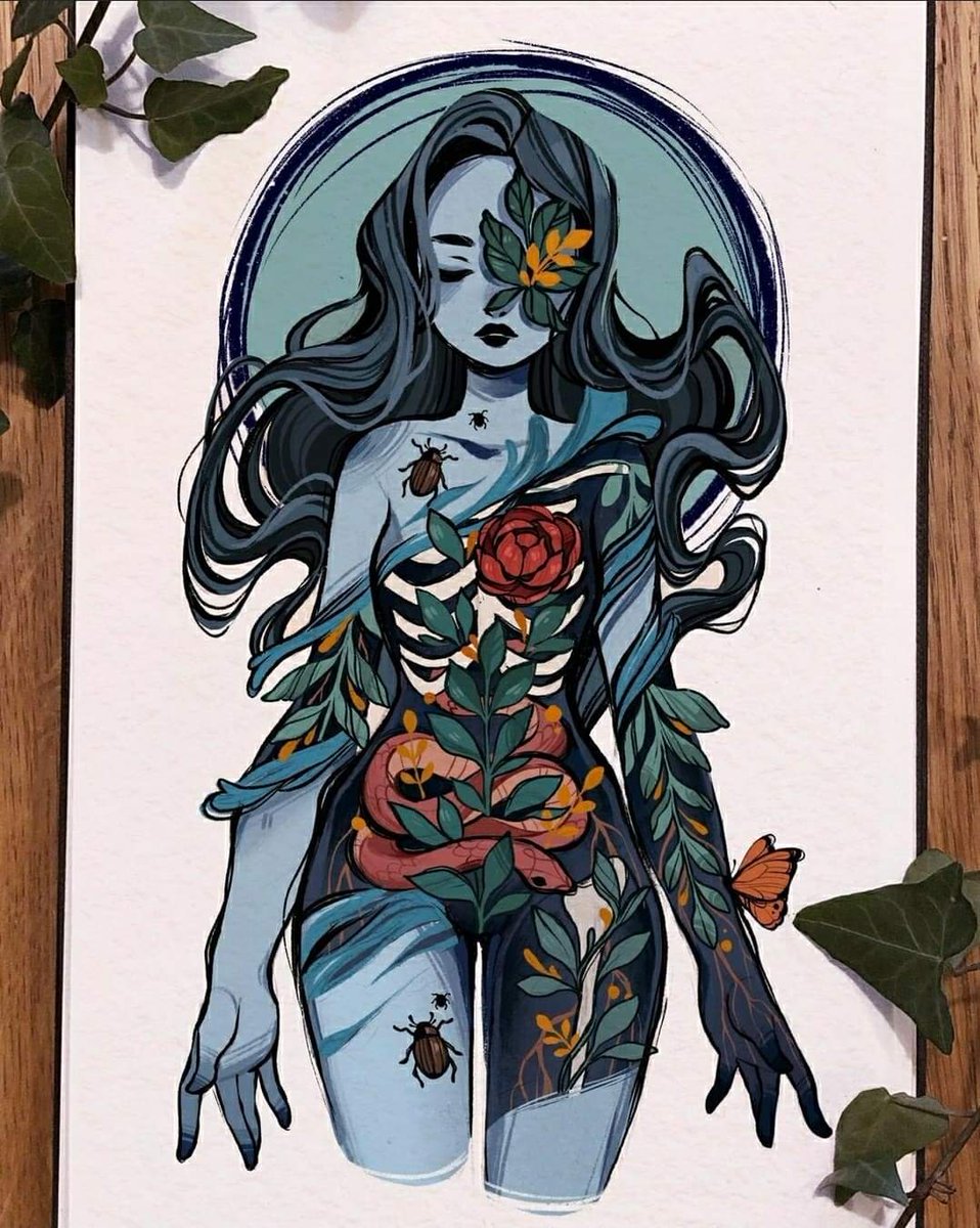 Jennacent's tweet photo. Got the outline done on this new piece. Go back Friday for the coloring. https://t.co/TazXanwWSf