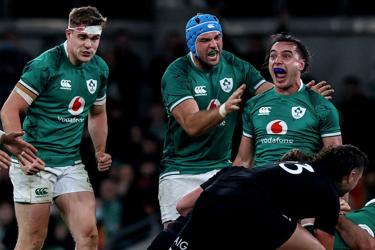 As you can tell, this meant a lot. My @druidsglen Moment of the Year is beating New Zealand in front of an awesome crowd. #rugbyawards22 #druidsmoment22