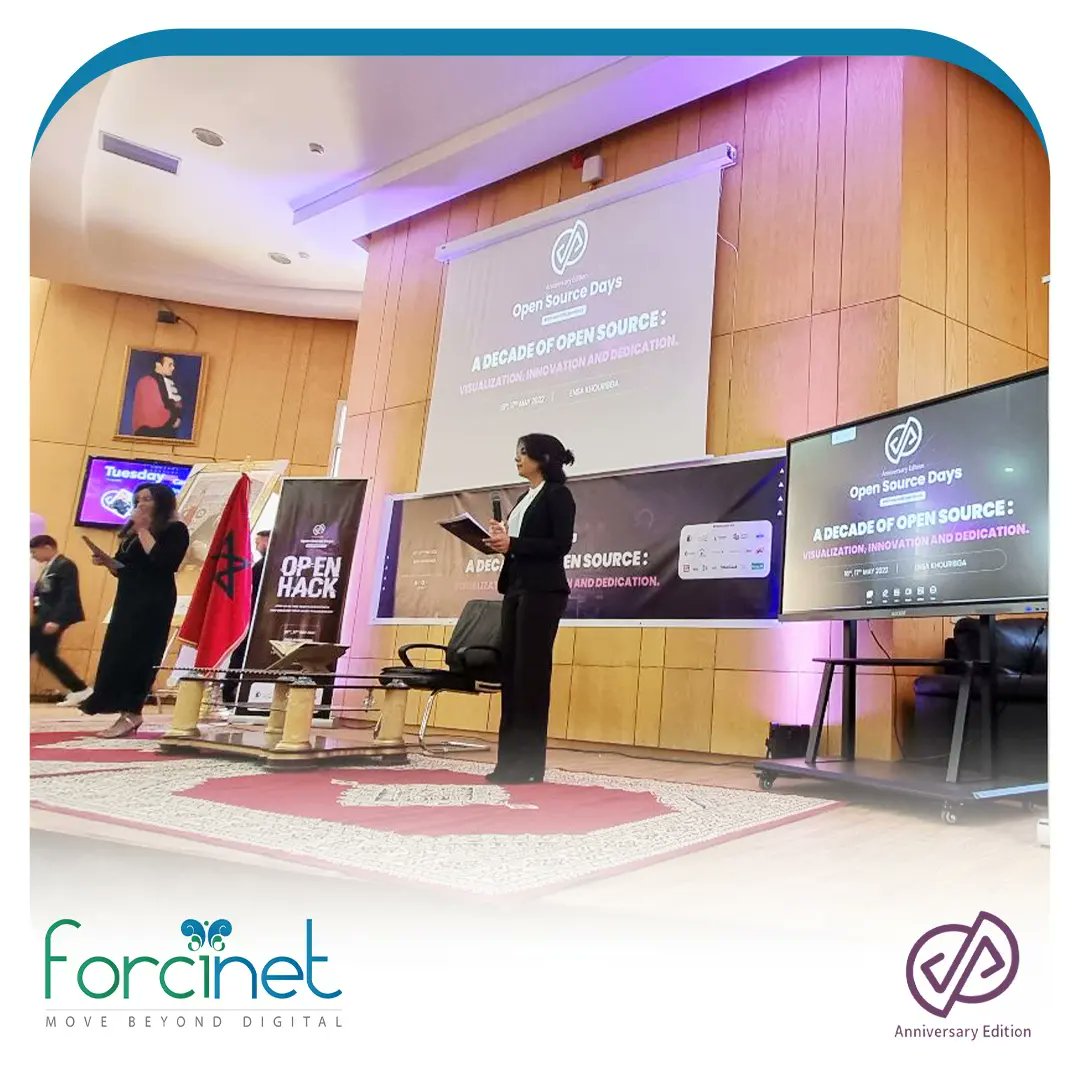 Forcinet's tweet photo. 📣  Participation de #Forcinet, représentée par @SoulaimaneAMRI aux Open Source Days à l'#ENSA Khouribga.

#Forcinet #MeetForcinet #OpenSourceDays

#KeynoteSpeakerSoulaimane
#ENSAKhouribga #Ingénierie #TransformationDigitale #ConseilenTransformationDigitale #Ingénieur #Industrie4 https://t.co/Y6g2SVeBst