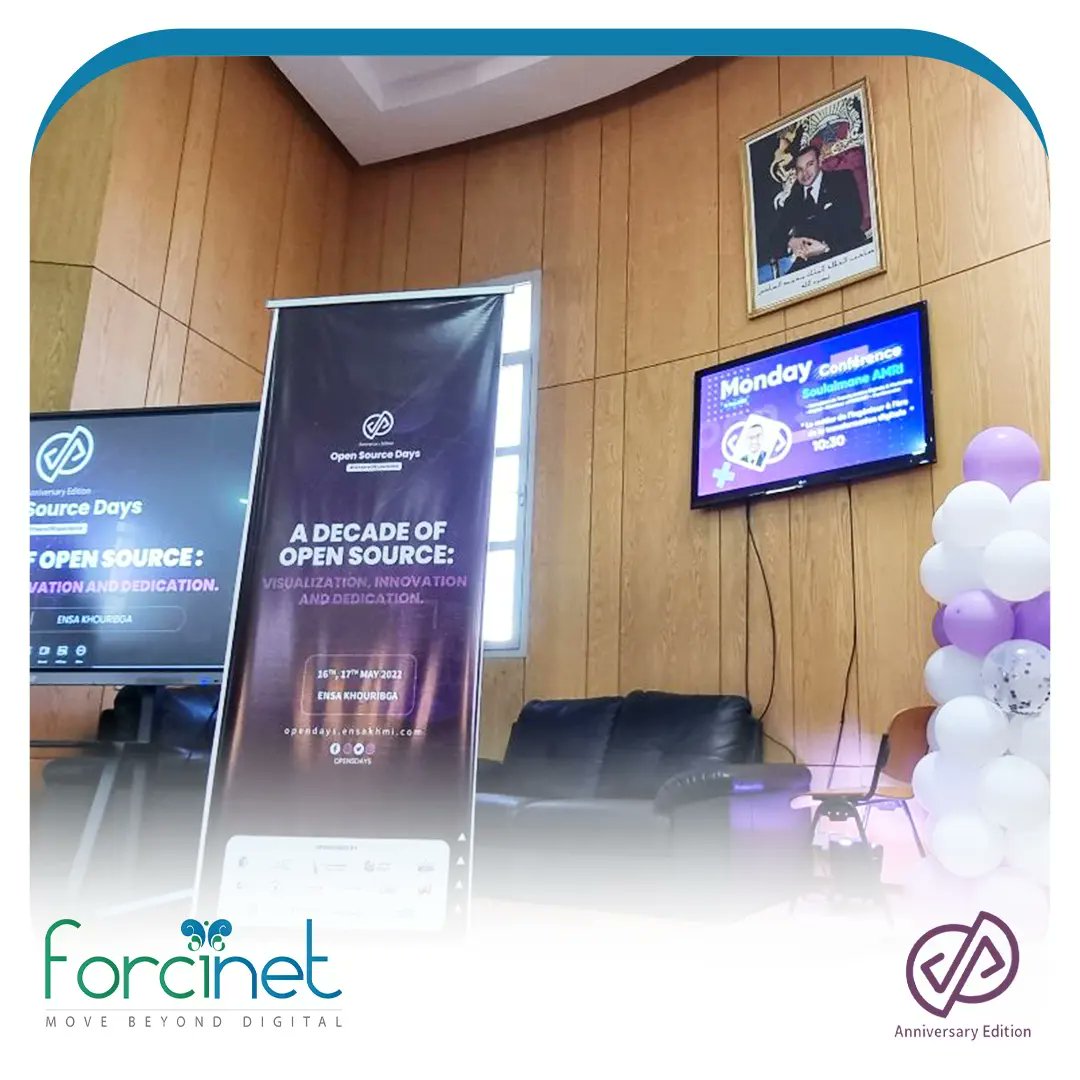 Forcinet's tweet photo. 📣  Participation de #Forcinet, représentée par @SoulaimaneAMRI aux Open Source Days à l'#ENSA Khouribga.

#Forcinet #MeetForcinet #OpenSourceDays

#KeynoteSpeakerSoulaimane
#ENSAKhouribga #Ingénierie #TransformationDigitale #ConseilenTransformationDigitale #Ingénieur #Industrie4 https://t.co/Y6g2SVeBst