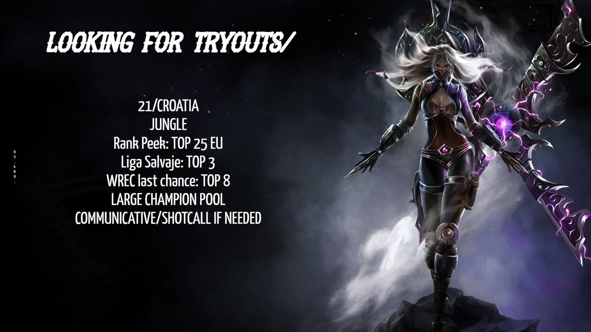 Im still under <a href="/QLASH_Spain/">QLASH España 🐉</a> but I would like to tryout for some teams if they see me as a good pick, DMs open available 247
