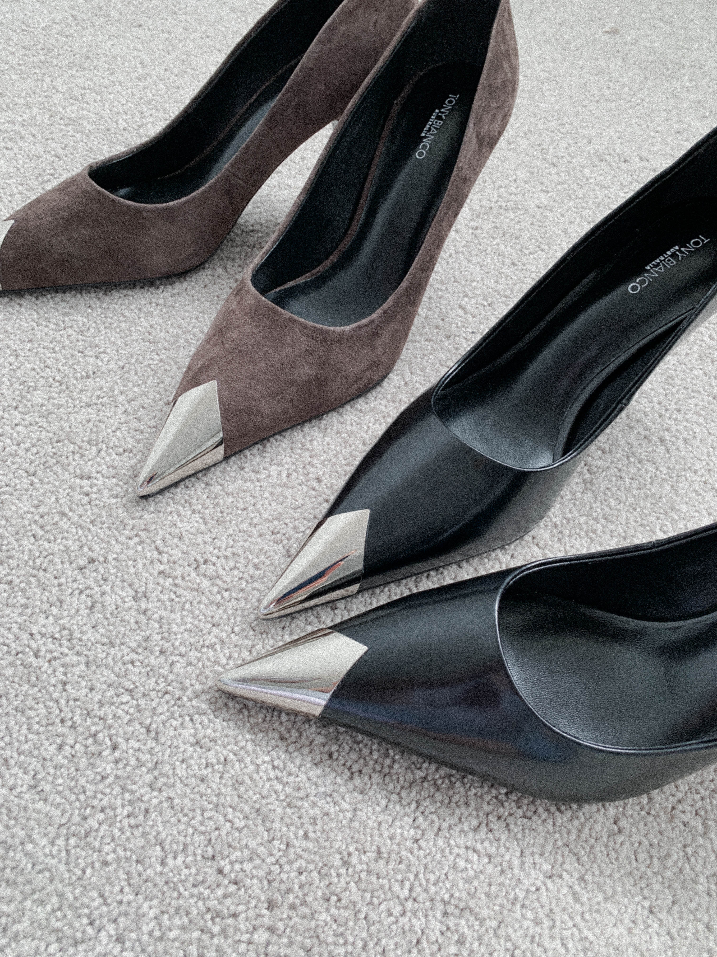 Tony bianco silver deals heels
