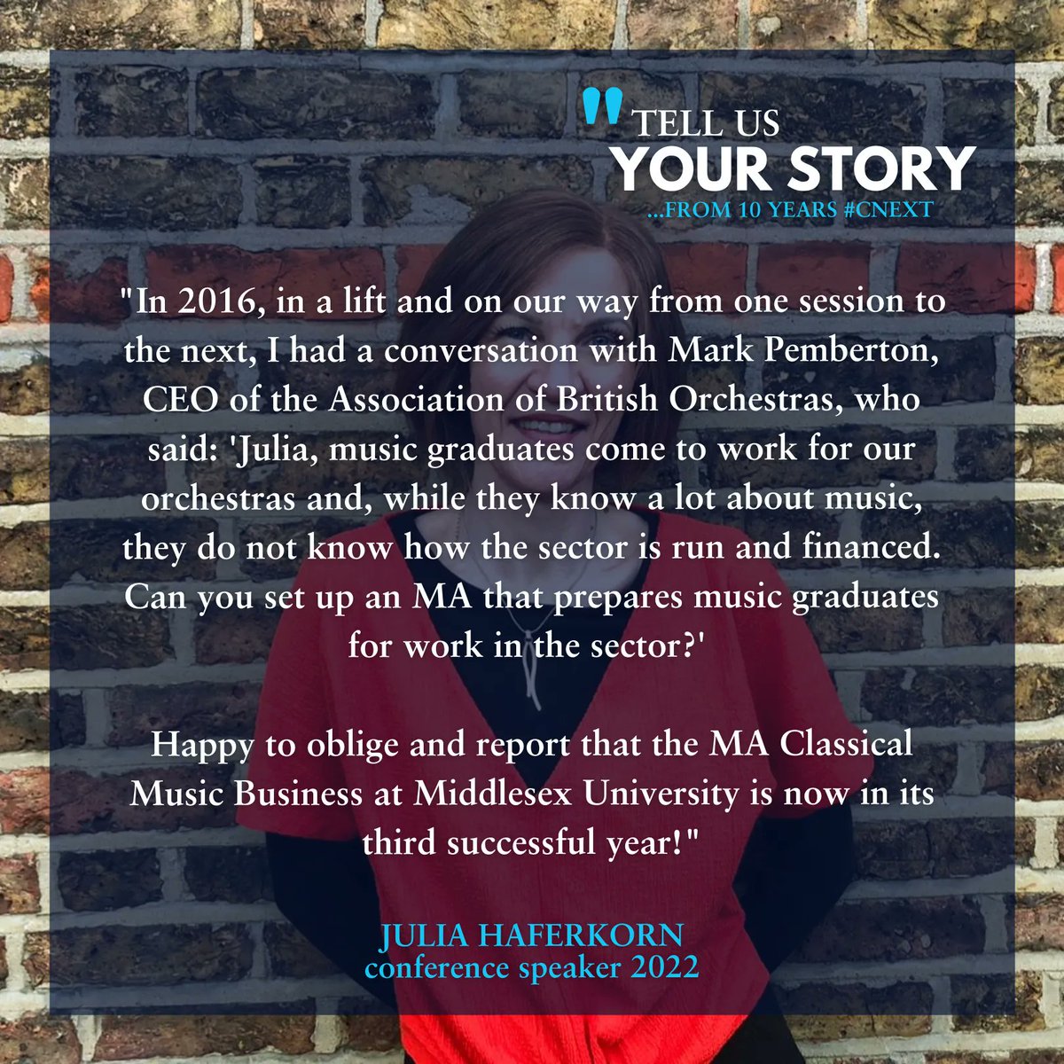 ClassicalNEXT's tweet image. #cnext22 Tomrrow we will open our doors again for Classical:NEXT 2022. Lets create some more memorable moments, refresh networks and establish new connections and friendships. Until then here comes the last round of already some succesful stories from 10 years #CNEXT.