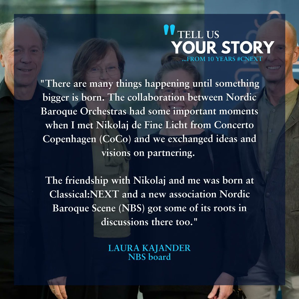 ClassicalNEXT's tweet image. #cnext22 Tomrrow we will open our doors again for Classical:NEXT 2022. Lets create some more memorable moments, refresh networks and establish new connections and friendships. Until then here comes the last round of already some succesful stories from 10 years #CNEXT.