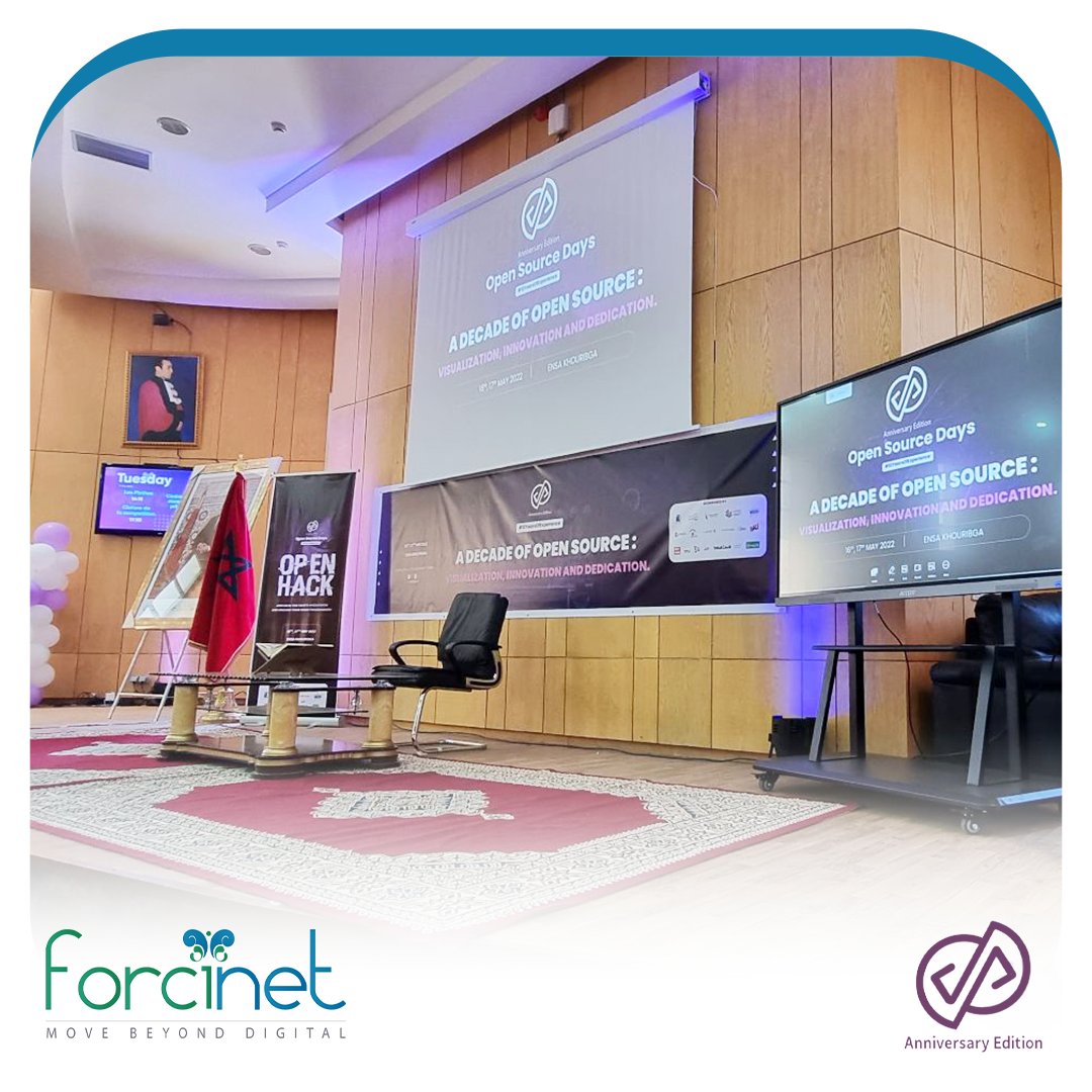 Forcinet's tweet photo. Open Source Days à l'#ENSA Khouribga.

#Forcinet #MeetForcinet  #OpenSourceDays

#KeynoteSpeakerSoulaimane https://t.co/ZNacEO5Z0F