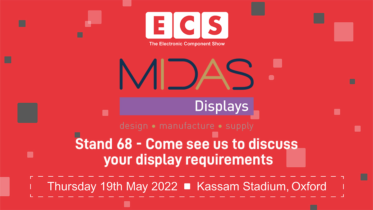 MidasDisplays's tweet image. We'll be at the Electronic Component Show this week

Come over to stand 68 at the Kassam stadium to discuss all things displays!

#ECS2022 #ElectronicComponentShow #DisplaySolution #Electronics