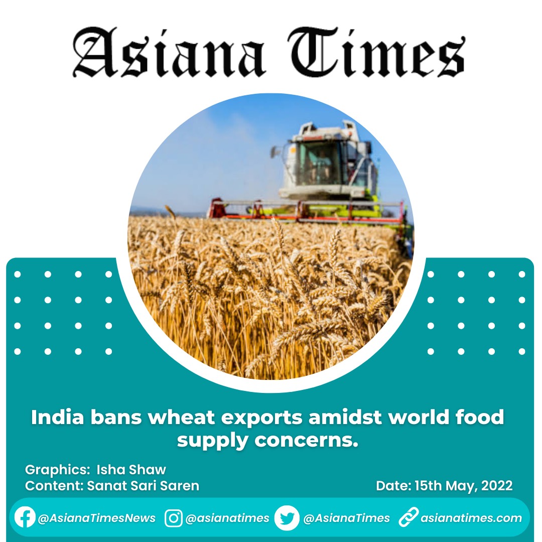 AsianaTimes's tweet photo. India, the second largest contributor of wheat to the global food market, has suspended the export of wheat amidst world food supply concerns.

Read more: https://t.co/GagelHcOJc

#globalfoodmarket #worldfoodsupply #wheatexport https://t.co/pmxUQQNBtR